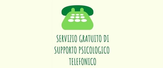 Nuovo numero telefonico per Sportello Supporto Psicologico attivo dall'11.01.2021